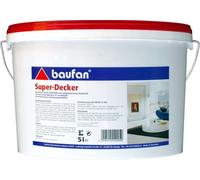 Baufan Super-Decker 5 L Résistante au Lavage Couleur Intérieure Blanc Au din En