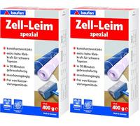 Baufan Zell Colle spéciale pour papier peint lourd et ingrain, 400 g (Lot de 2)