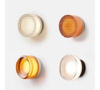 BAUFAS Applique murale ronde en verre Led moderne for salon Aisel couloir chambre lampe salle de bain décoration de la maison éclairage intérieur (Color : Cool White(5500-7000K), Size : A Orange)