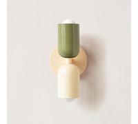 BAUFAS E26 nordique Double tête chambre chevet applique moderne Simple couleur salon fond mur allée entrée applique murale (Color : Cold light, Size : O)