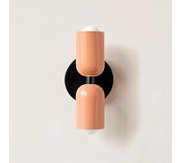 BAUFAS E26 nordique Double tête chambre chevet applique moderne Simple couleur salon fond mur allée entrée applique murale (Color : Cold light, Size : E)