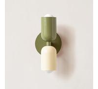 BAUFAS E26 nordique Double tête chambre chevet applique moderne Simple couleur salon fond mur allée entrée applique murale (Color : Cold light, Size : K)