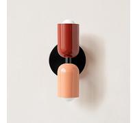 BAUFAS E26 nordique Double tête chambre chevet applique moderne Simple couleur salon fond mur allée entrée applique murale (Color : Warm light, Size : F)