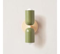 BAUFAS E26 nordique Double tête chambre chevet applique moderne Simple couleur salon fond mur allée entrée applique murale (Color : Warm light, Size : M)