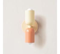 BAUFAS E26 nordique Double tête chambre chevet applique moderne Simple couleur salon fond mur allée entrée applique murale (Color : Warm light, Size : N)