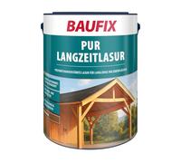 BAUFIX Lasure PU Longue durée noyer, satinée mate, 5 litres, Lasure pour bois, Pour intérieur et extérieur, particulièrement robuste, pour toutes les essences de bois, résistante aux intempéries
