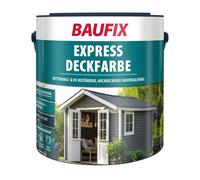 Baufix Peinture Couvrante Express Bleu Saphir, Mate, 2.5 L, Peinture de Protection Contre les Intempéries, Durable, Pour Bois, Enduit, Maçonnerie, Meubles et Palissades