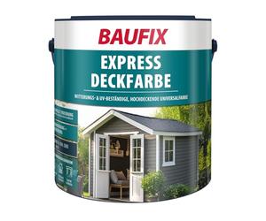 Baufix Peinture Couvrante Express Bleu Saphir, Mate, 2.5 L, Peinture de Protection Contre les Intempéries, Durable, Pour Bois, Enduit, Maçonnerie, Meubles et Palissades