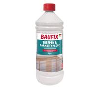BAUFIX Soin pour escaliers & parquet incolore, 1 litres, Soin du bois, Concentré haute performance pour les parquets vitrifiés, et également pour les sols de gymnases