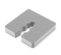 Bauhandel24 - Cales de montage en plastique 50 x 50 mm, plaques d'appui, plaques d'écartement, plaques de compensation, cales, aides au montage, entretoises, plaques plates (8mm | 200 pièce)