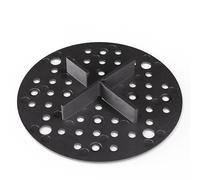 Bauhandel24 Lot de 50 croisillons 3 mm avec plaque hauteur 15 mm diamètre 100 mm pour dalles de terrasse extérieur lit de gravier plot terrasse dalle