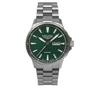 Bauhaus Aviation 2862M-4 Montre automatique pour homme avec bracelet en acier inoxydable 10 ATM Verre saphir jour/date