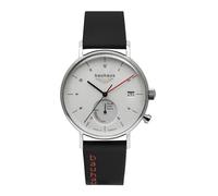 Bauhaus Montre à affichage analogique noir / argent / blanc, Taille Onesize