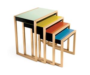 Bauhaus Nesting Tables Tables gigognes Ensemble de 4 Klein & More - 4039663137125