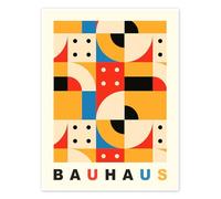 Bauhaus No 2 Poster 50 x 70 cm Jaune Tableaux Décoration murale