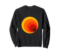 Bauhaus Rétro Cercles Abstrait Géométrique Coucher de Soleil Sweatshirt