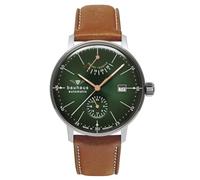 Bauhaus Série Dessau 2060-4 Montre automatique pour homme 5 ATM avec bracelet en cuir