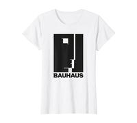 Bauhaus Walter Gropius Avantgarde Design Allemand T-Shirt, Femme, Blanc, XS