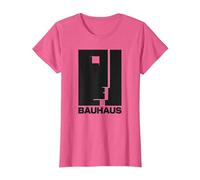 Bauhaus Walter Gropius Avantgarde Design Allemand T-Shirt, Femme, Rose Chiné, L