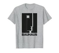 Bauhaus Walter Gropius Avantgarde Design Allemand T-Shirt, Homme, Gris Chiné, M