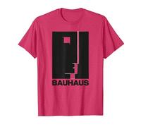 Bauhaus Walter Gropius Avantgarde Design Allemand T-Shirt, Homme, Rouge Chiné, 3XL