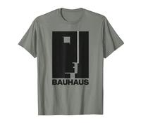 Bauhaus Walter Gropius Avantgarde Design Allemand T-Shirt, Homme, Vert Kaki chiné, XL