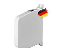 BAUHELD® Enrouleur de volet roulant mural [Enfile-sangle automatique] - Enrouleur de volet robuste pour bande de volet 14 mm [sans sangle] - Pivotant à 180° - Mini enrouleur de rideau avec espacement