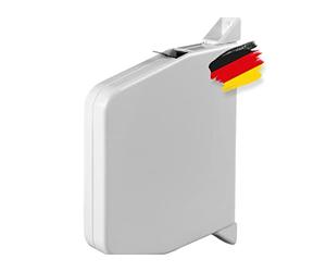 BAUHELD® Enrouleur de volet roulant mural [Enfile-sangle automatique] - Enrouleur de volet robuste pour bande de volet 14 mm [sans sangle] - Pivotant à 180° - Mini enrouleur de rideau avec espacement