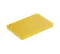BAUHELD® Lot de 100 rondelles universelles 60 x 40 x 4 mm - Rondelles jaunes en plastique [fabriquées en Allemagne] - Convient comme entretoise, plaque en plastique, soucoupe ou cales de vitrage