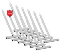 BAUHELD® Lot de 12 mini ressorts de suspension pour volets roulants en acier à ressort de qualité supérieure Fabriqué en Allemagne Revêtement en plastique avec queue d'aronde Pour profilés de