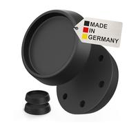 BAUHELD Lot de 4 amortisseurs de vibrations pour machine à laver et sèche-linge [Fabriqué en Allemagne] - Pieds anti-vibrations en caoutchouc - Amortisseur de vibrations compatible avec Bosch, Siemens