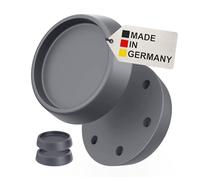 BAUHELD Lot de 4 amortisseurs de vibrations pour machine à laver et sèche-linge [Fabriqué en Allemagne] - Pieds anti-vibrations en caoutchouc - Amortisseur de vibrations compatible avec Bosch, Siemens