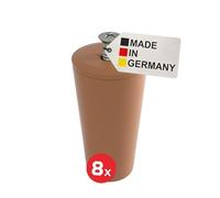 BAUHELD® Lot de 8 arrêts de volet roulant 40 mm en plastique extérieur [Fabriqué en Allemagne] - Butées d'arrêt pour volet roulant incluant des vis - Compatible avec les lames de caisson de volet