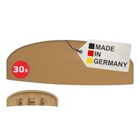 BAUHELD® RAL 8003 - Lot de 30 bouchons pour fente d'eau pour fenêtre - 25-30 mm - Couvercle en plastique ASA résistant - Fabriqué en Allemagne - Pour recueillir l'eau de condensation sur le cadre de