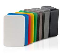 BAUHELD® Rondelles universelles 60x40 mm [40/80/160 pièces] - Plaques d'écartement en plastique multicolore [fabriquées en Allemagne] - Cales d'espacement dans les tailles : 1.5, 2, 3, 4, 15, 20 mm