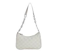BAUIOREAD Sac à Main Tendance et Décontracté pour Femme - Pochette à Carreaux, Bandoulière Unie avec Fermeture Éclair - Petit Format pour Aisselles