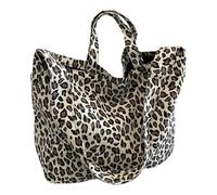BAUIOREAD Sac besace imprimé léopard - Sac fourre-tout souple de grande capacité pour femme, léger et durable, parfait pour le travail/les voyages, sac à bandoulière élégant pour un usage quotidien