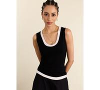 Baukjen Baukjen Black Flossie Layered Tank