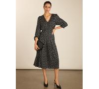 Baukjen Baukjen Black Mary Printed Midi Dress Black 36