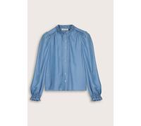 Baukjen Baukjen Blue Zoe Frill Neck Blouse
