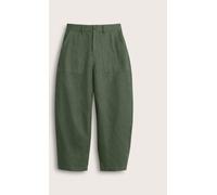 Baukjen Baukjen Green Brett Linen Barrel Leg Trousers