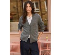 Baukjen Baukjen Grey Celine V-Neck Wool Blend Cardigan