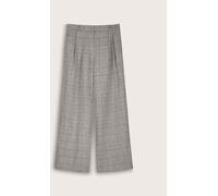 Baukjen Baukjen Grey Lester Linen Blend Wide Leg Trousers