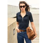 Baukjen Baukjen Ivy 100% Cotton Rib Zip Collar T-Shirts