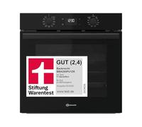Bauknecht BBA285PU1ZK Four encastrable 60 cm 71 l Air chaud avec 12 fonctions, PowerAir chaud, Pyrolyse et Hydrolyse FlexiClean, cuisson multi-niveau, verre noir