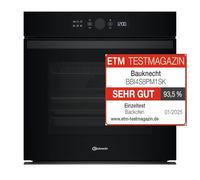 Bauknecht BBI4S8PM1SK Four à air chaud encastrable/A +/ 73 l/Pyrolyse/Fonction SoftClose/AirFry avec plateau Airfry/Fonction pizza/écran texte LCD/sélecteur mono / 1 tiroir télescopique