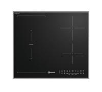 Bauknecht BS 1160P CP AL Plaque de cuisson à induction, 4 résistances, 60 cm, CleanProtect, TemperatureSense, SafeCook - Noir