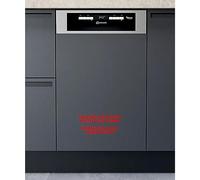 Bauknecht BSBO 3O23 PF X Lave-vaisselle intégré/ 45 cm/PowerClean/Programme d'hygiène/Protection anti-eau/Programme de capteur/Tiroir à couverts/Sécurité enfant/Acier inoxydable