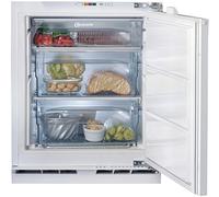 Bauknecht GSU 8F1 Congélateur encastrable (niche 82)/81,9 cm/capacité utile 91 litres/ventilation et ventilation intégrées dans le socle/alarme de température optique, blanc