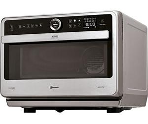 Bauknecht Jet Chef MW 179 IN Micro-Ondes Multifonction 5 en 1 en Acier Inoxydable, 1000 W, 33 L d'espace de Cuisson, Air Chaud 1500 Watt, Gril à quartz 1200 W, Fusion, Fonction de décongélation rapide